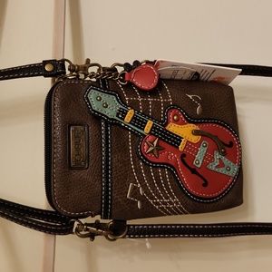 Chala Vegan Guitar Leather Crossbody Bag NWT